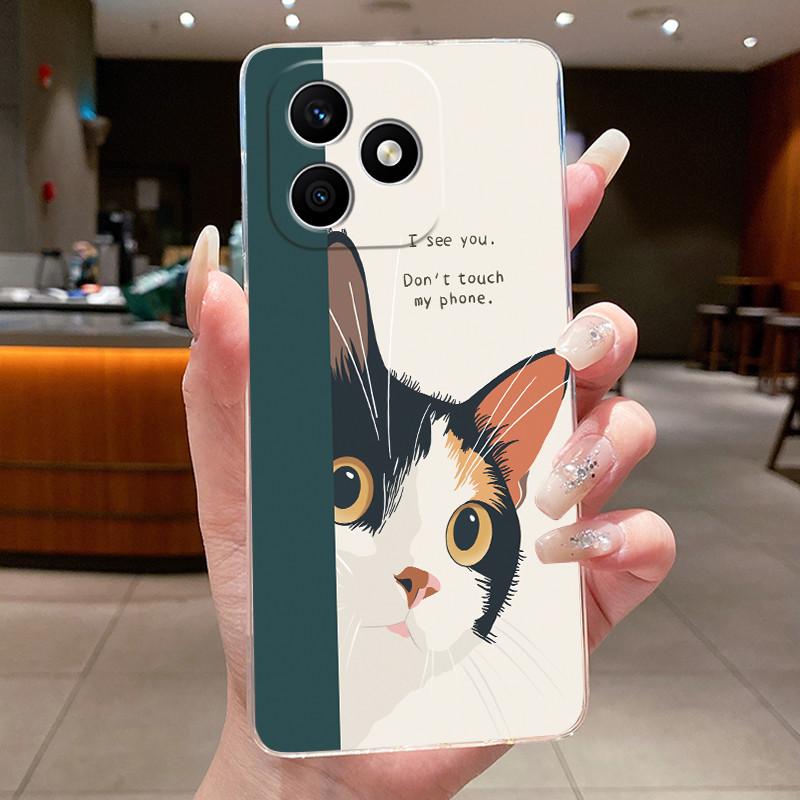Чехол для Honor X8d 4G Эстетичный Роскошный Милый Крутой Узор для Мальчиков Девочек Мягкий силикон Чехол для Телефона Задняя Крышка Прозрачный TPU Корпус