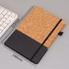 Eco Wood Spliced Faux Leather A5 Notebook 80G Thick Paper Office Journal