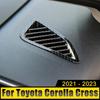 Car Accessories For Toyota Corolla Cross XG10 2022 2023 Hybrid ABS Dashboard Air Conditioning Vent Outlet Trim Cover Sticke