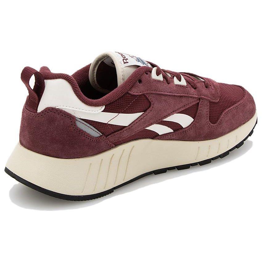 Reebok Классические кожаные мужские кроссовки Hexalite Классические бордовые Меловой Алабастровый Ретро Стиль Жизни 100034171