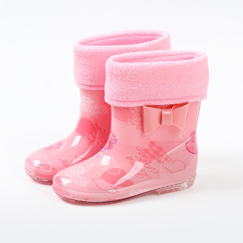 Star-Chasing Children's Floral Rain Boots for Boys and Girls - Princess Water Shoes