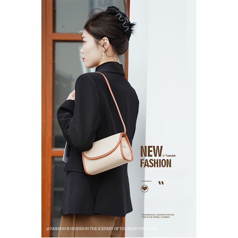 Женская сумка Net Celebrity Hot Style Small Square Bag 2025 года, модная сумка в стиле вестерн, контрастные цвета, нишевый стиль, легкие роскошные сумки через плечо из коровьей кожи