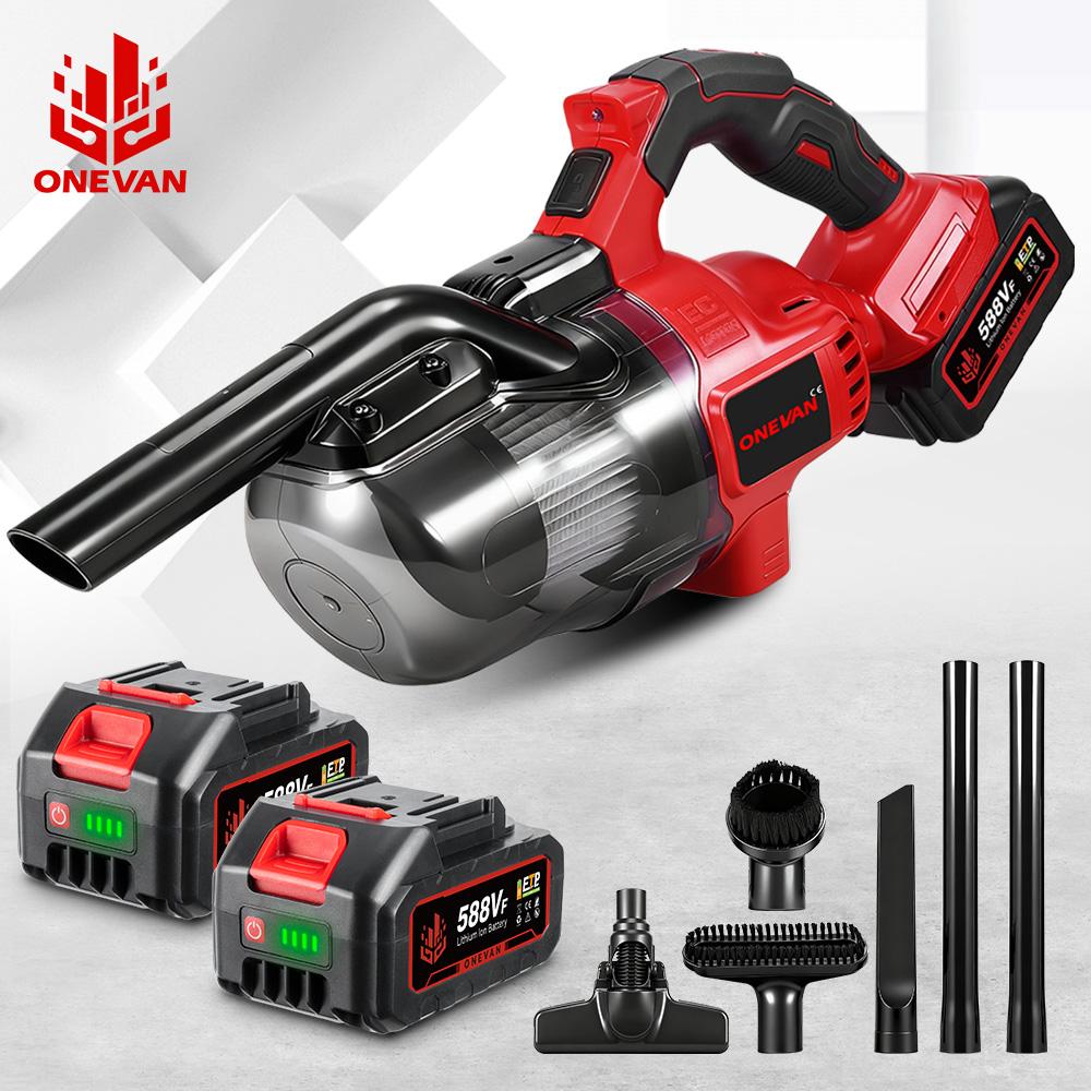 ONEVAN Электрический пылесос 16 кПа 6 в 1 Беспроводной ручной домашний пылесос Инструмент для уборки пола и шерсти домашних животных Для аккумулятора Makita 18 В штырь