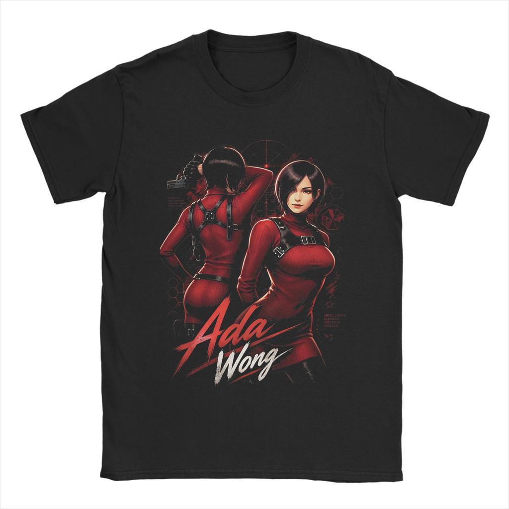 Ada Wong TShirt Unisex 100Cotton Tops Streetwear Round Neck Short Sleeve