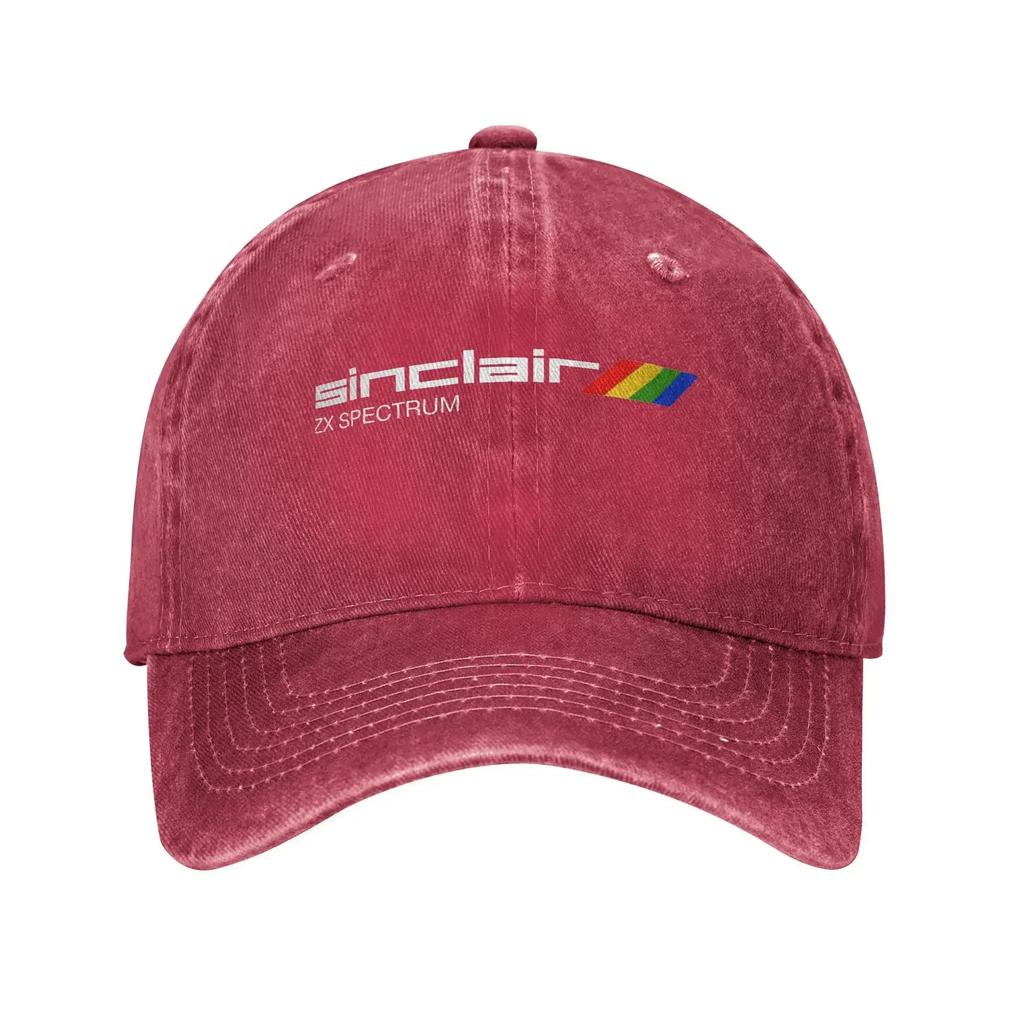Casual Sinclair ZX Spectrum Baseball Cap Unisex Distressed Denim Washed Sun Cap Outdoor Activities Adjustable Fit Hats Cap