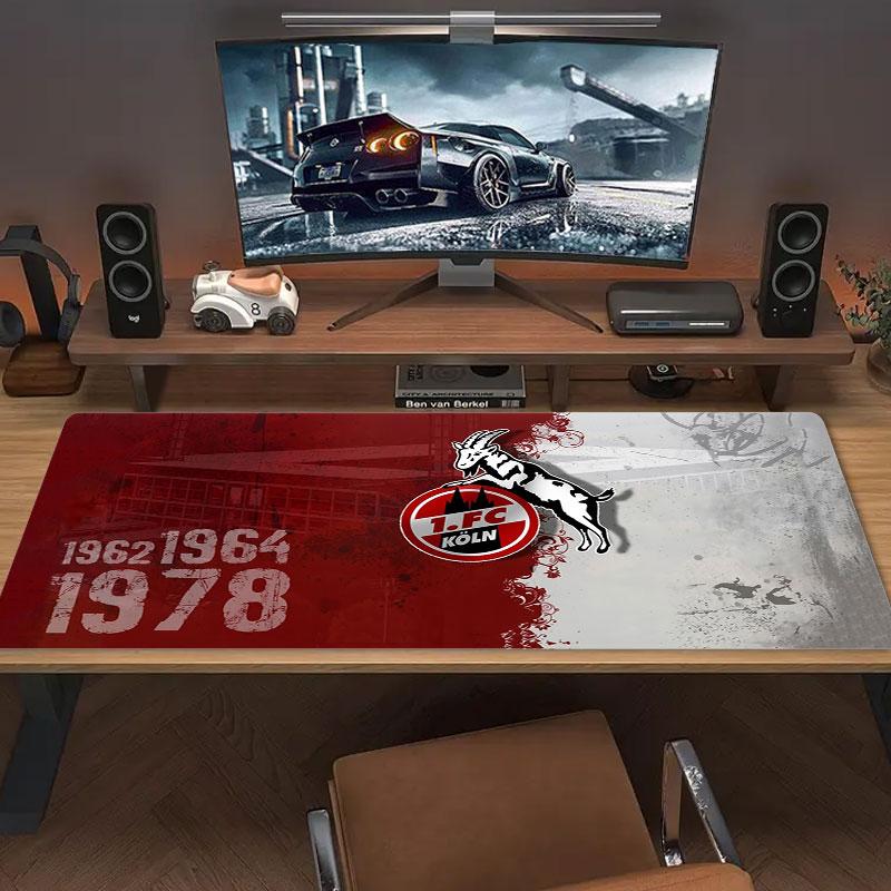 Köln FC Mouse Pad, Large Gaming Desk Mat, Non-slip XXL Mousepad for Laptop & Tablet, Mini PC Playmat with Stitched Edges