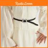 Pu Womens Casual Leather Belt With Woven Pattern And Alloy Buckle Daily For