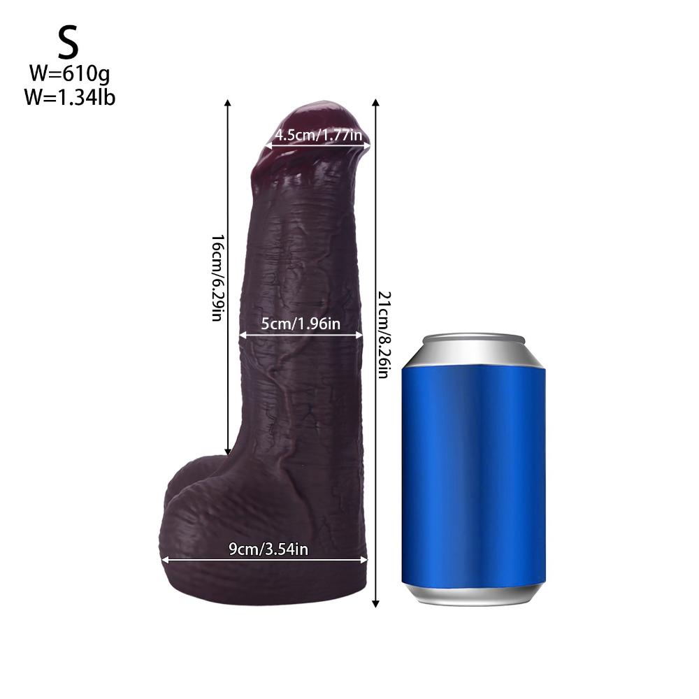 Большой реалистичный дилдо в виде животного для женщин, форма пениса лошади, взрослая секс-игрушка для стимуляции точки G, гибкий силиконовый мастурбатор