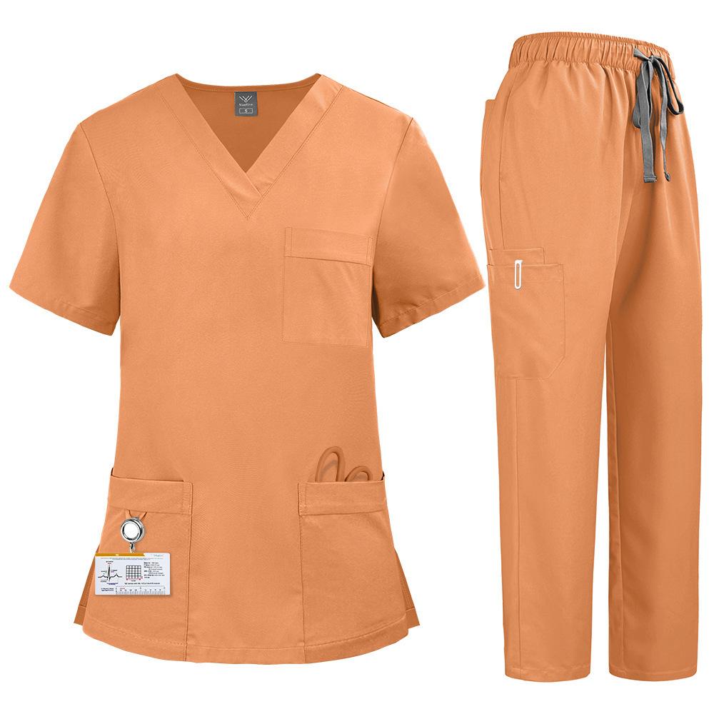 Unisex Medical Uniforms Men Women Nursing Clothes Beauty Costume Nurse Scrubs Sets Doctor Dentist Workwear Clinical Tops Pants