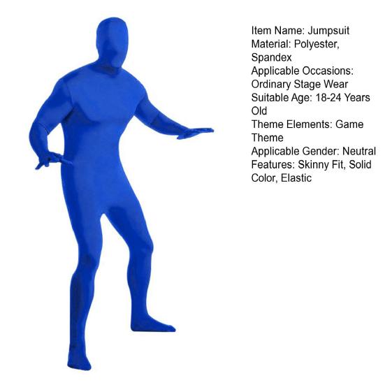 Комбинезон для выступления на сцене с застежкой-молнией, полный наряд, карнавал, Хэллоуин, косплей, обтягивающий комбинезон, ролевая фотостудия