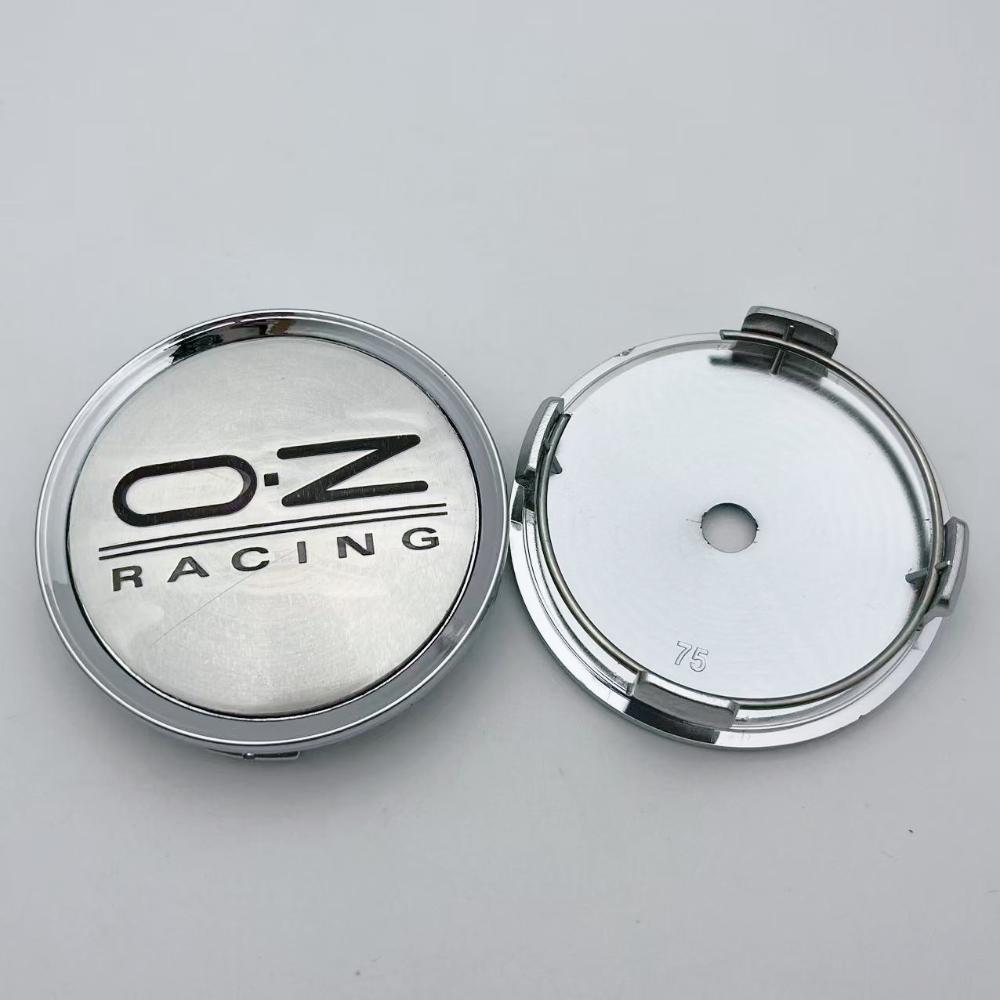 4 шт. 75 мм OZ O.Z Racing Логотип Эмблема Центральные колпачки колес автомобиля Колпаки на диски Автомобильные колпаки на ступицу Колпаки на ступицу Декоративная крышка центральной части диска автомобиля Аксессуары для стайлинга автомобиля