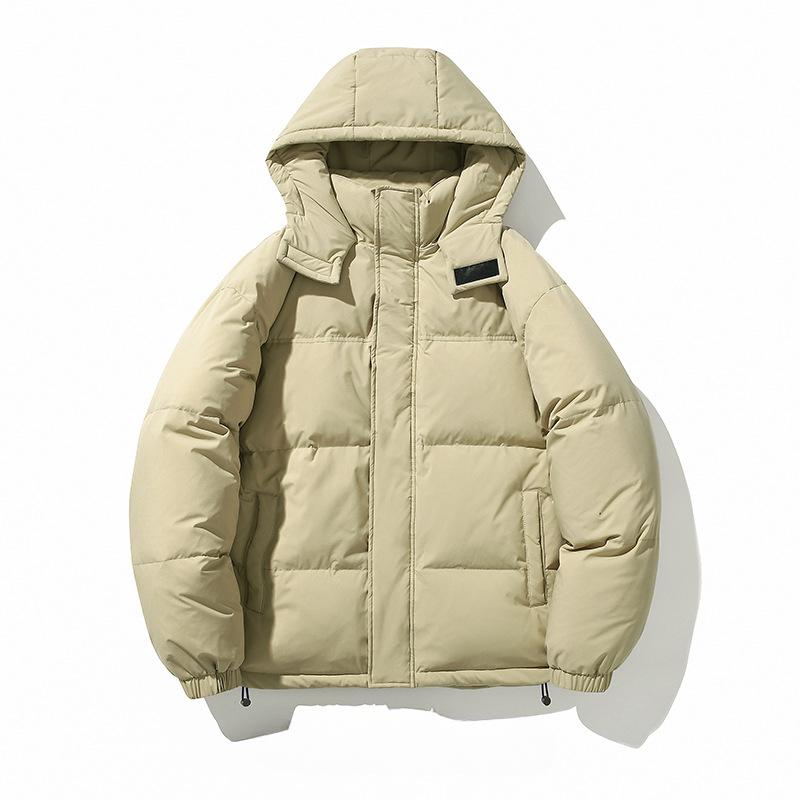 Down Jacket Men's Winter Hooded White Duck Down Thermal Jacket Couple Loose Casual Fashion Top Men's Clothing