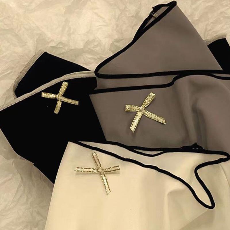 Ladies Cotton Underwear Panties Girls Seamless Antibacterial Crotch Breathable Briefs Mid-Waist Plus Size Women's Panties