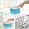 2.8/5.5L Automatic Pop-Up Storage Box Airtight Laundry Pods Container with Scoop for Laundry Room Washing Powder Beads Organizer