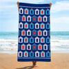 Newest Beach Towel Bohemian Floral Starfish Palm Leaf Print Beach Towel Lightweight Quick Dry Seaside Bath Towel
