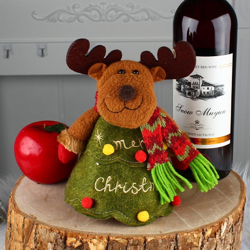 Канун Рождества Мультяшная кукла Конфетный мешок на молнии Мешок для яблок Мешок для подарков Пиршественные украшения