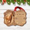 Рождественская елка с изображением лошади, 2D акриловая елка с изображением лошади, подвесное украшение на память о лошади, украшение для дома для любителей лошадей