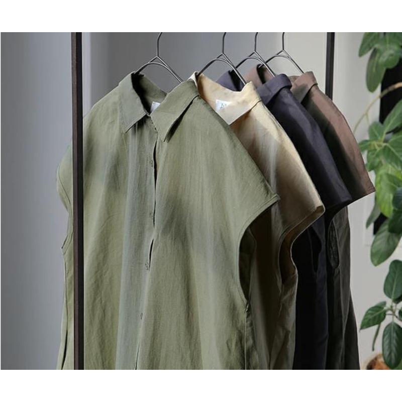 Женское платье свободного кроя, пуловер, с короткими рукавами, из хлопка и льна