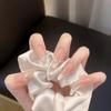 Жемчужный лунный свет Средняя длина Нюдовый кошачий глаз Маникюр