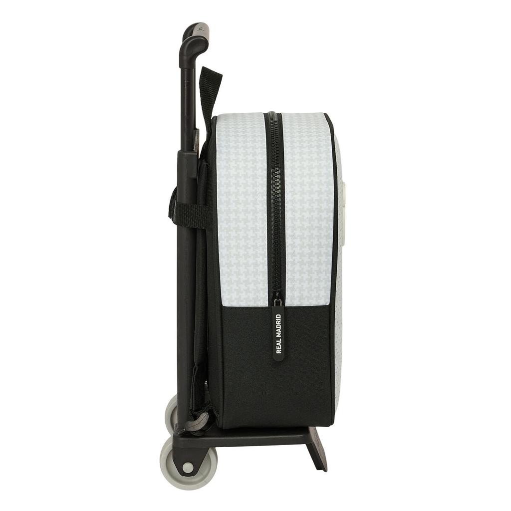 Школьный рюкзак с колесами Real Madrid CF. Белый Серый 22 x 27 x 10 см