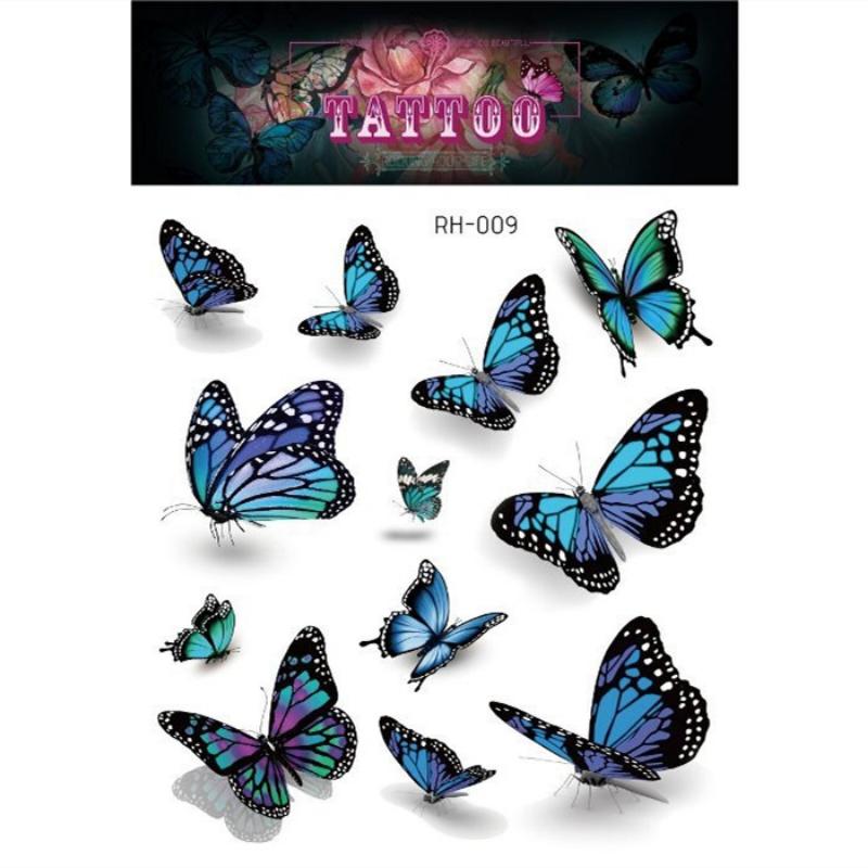 Татуировки с черной розой для женщин, большой размер, сексуальный дизайн с цветочным узором, водонепроницаемые поддельные татуировки для рук, боди-арт, рукав, наклейка для тела