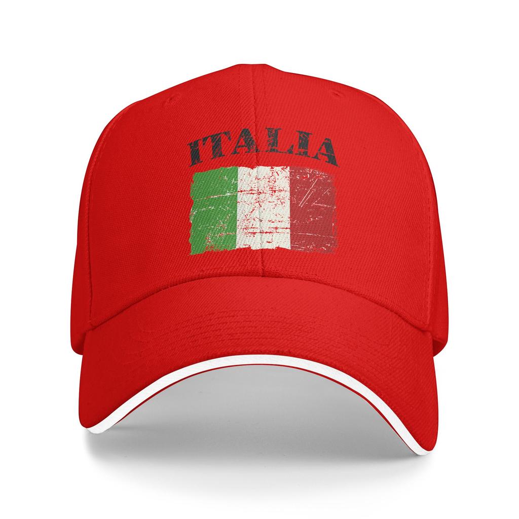 Unisexs Womens Italian Vintage Flag Italy Italia Outdoor Hat Adjustable Baseball Caps Casual Baseball Cap Snapback Hats
