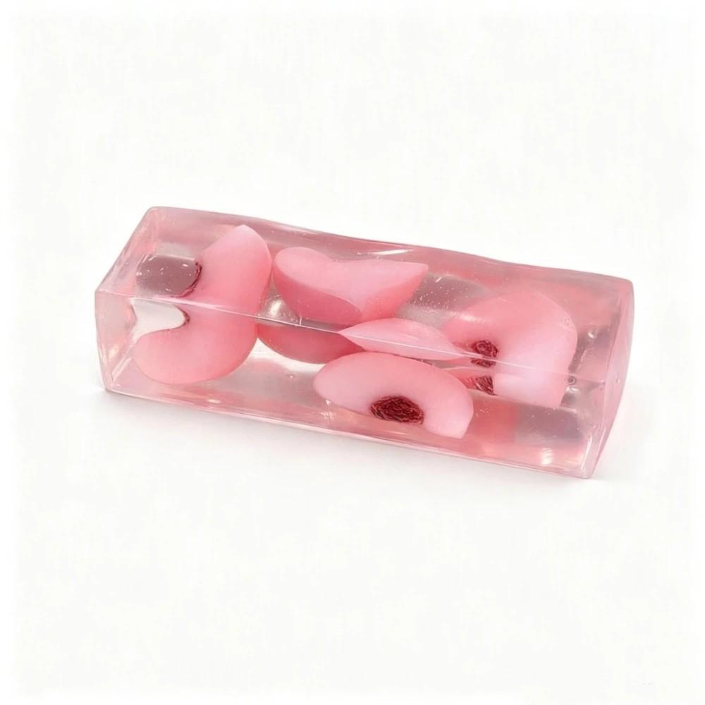 Transparent Fruit Squishy Toy Slow Rebound Fruit Jelly Stick Fruit Ice Cube Squishy Toy Party