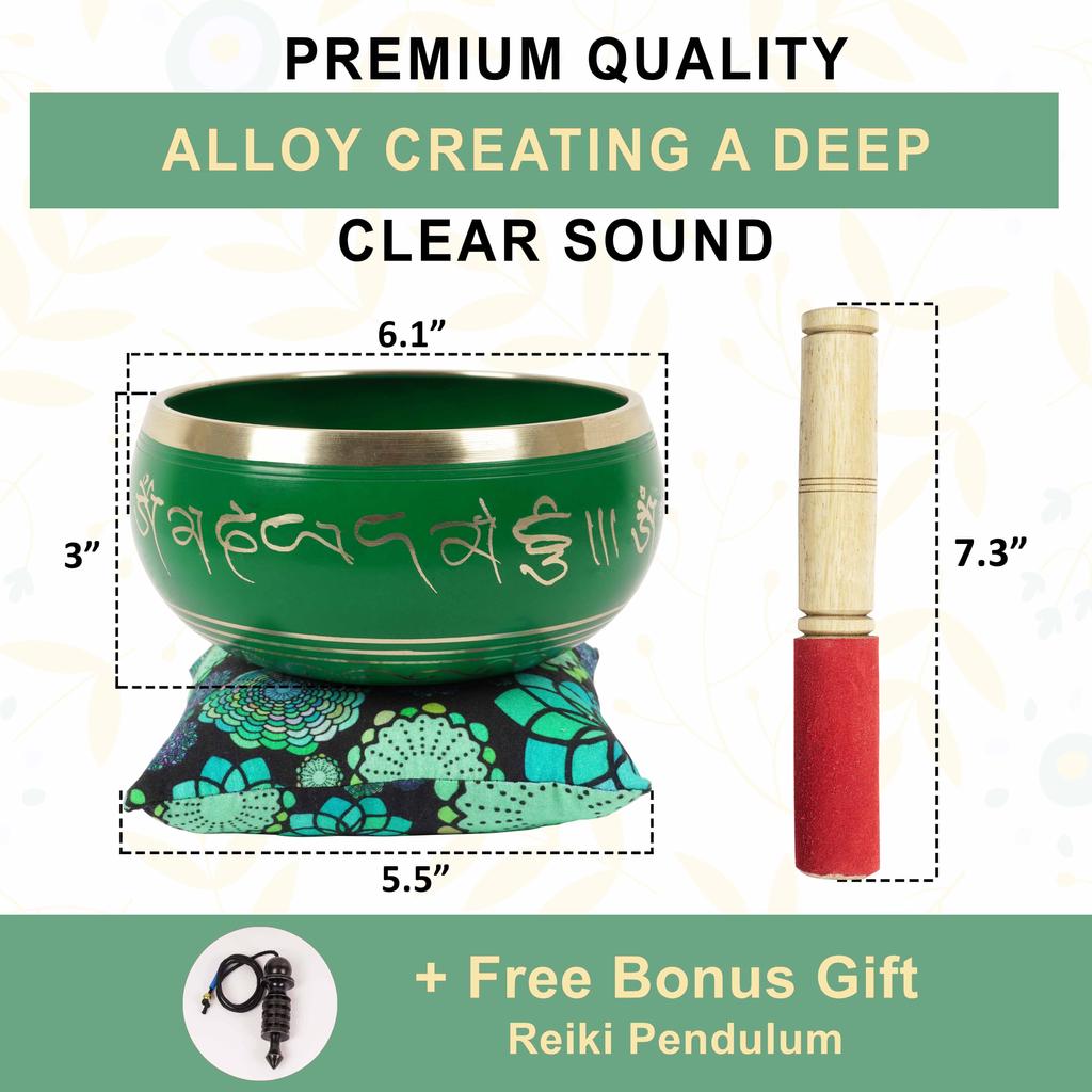 IBA Indianbeautifulart Тибетский музыкальный инструмент поющая чаша для медитации с палкой и подушкой