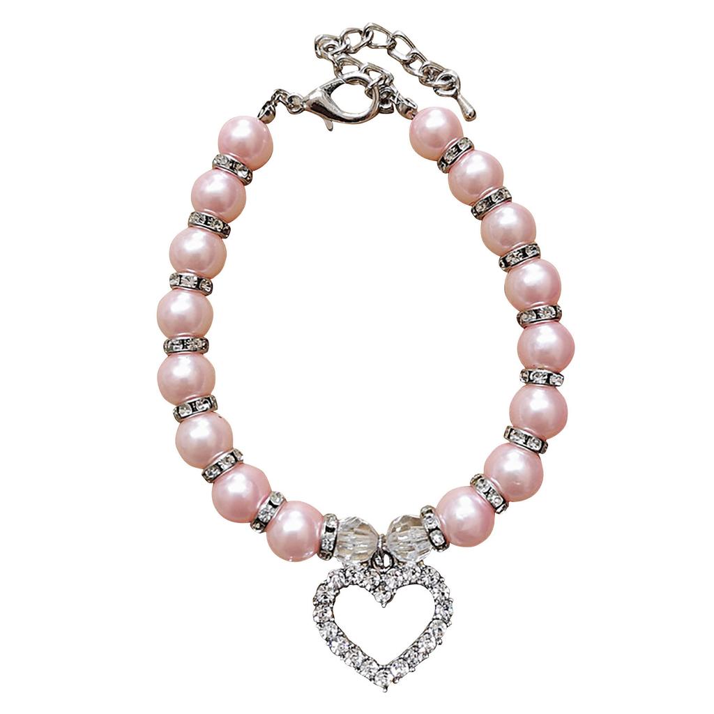 (ХЙФГ) Симпатичные украшения для домашних животных жемчужный ошейник, 1 шт. жемчужный ошейник для домашних животных для маленьких домашних животных ошейник для кошек и собак собачья кость-подвеска ювелирные изделия