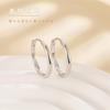 Серьги женские серебро 925 Совместимо с аллергией на металл серьги-кольца Оставьте его на месте Простое кольцо меньшего размера на день матери день рождения годовщина
