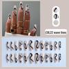 Removable Long Ballet French Manicure Press-On Nails