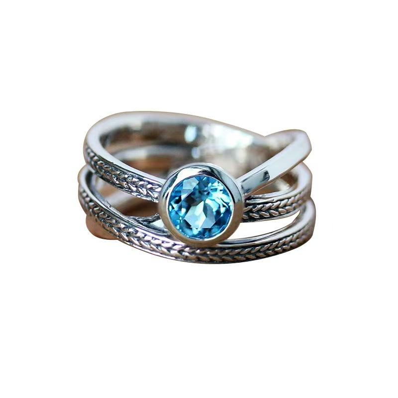 Hollow Rose Ring, Vintage Electroplated Flower Ring Jewelry