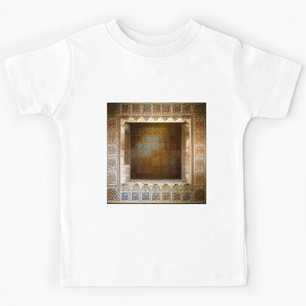 mosaic of Al-Hamra Palace /castle and ancient Arab Islamic architecture spain Kids T-Shirt