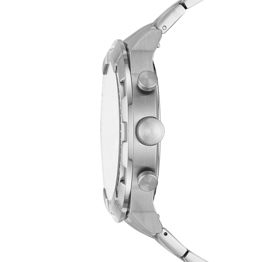 Fossil Часы-хронограф Bronson с черным циферблатом и браслетом из серебристой стали для мужчин FS5710