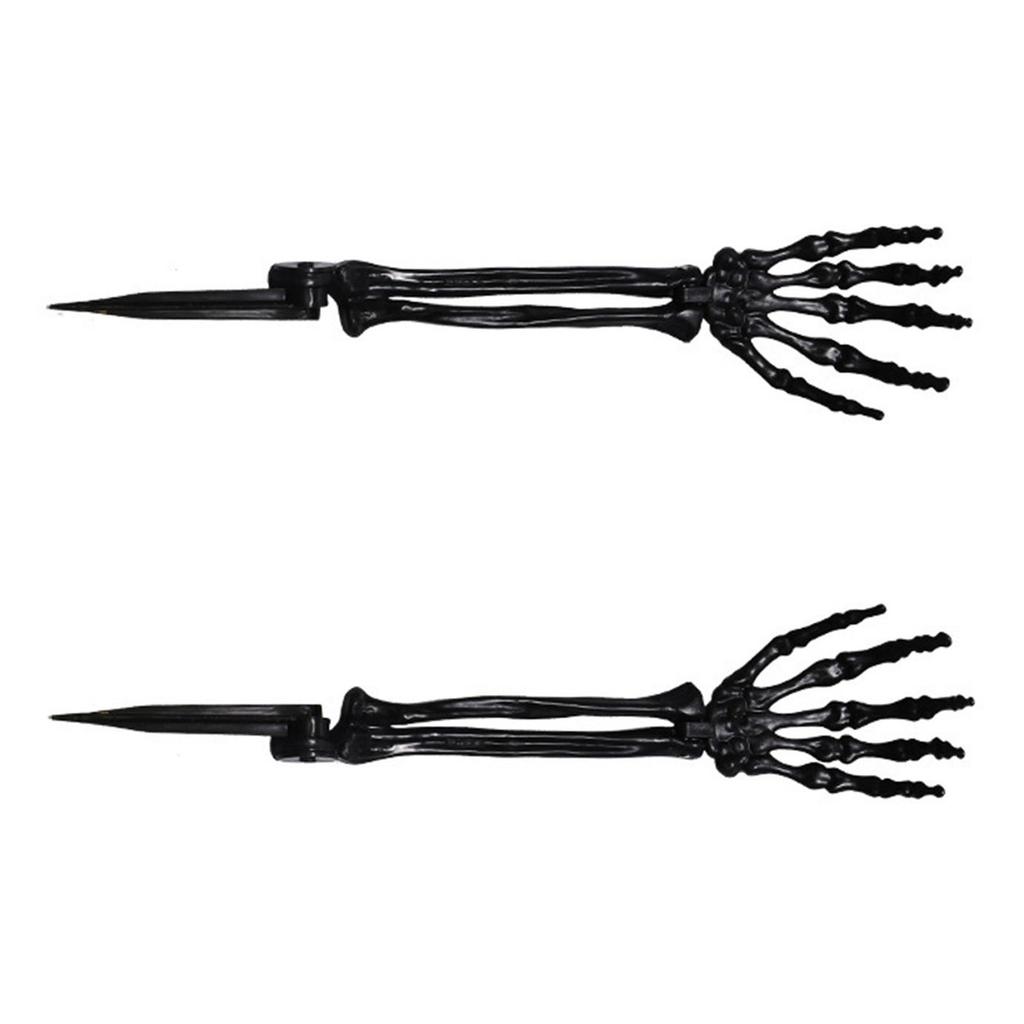 Реалистичная рука скелета, колышек для земли, украшение на Хэллоуин, прочный пластиковый реквизит для уличного декора для вечеринки в доме с привидениями