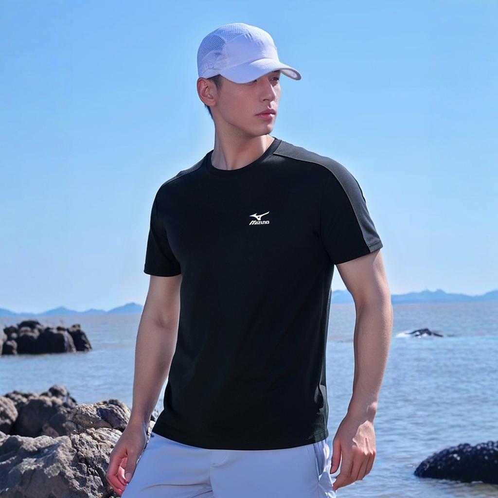 Mizuno T Shirts Unisex Crew Neck Thin Straight Fit A2CA4106