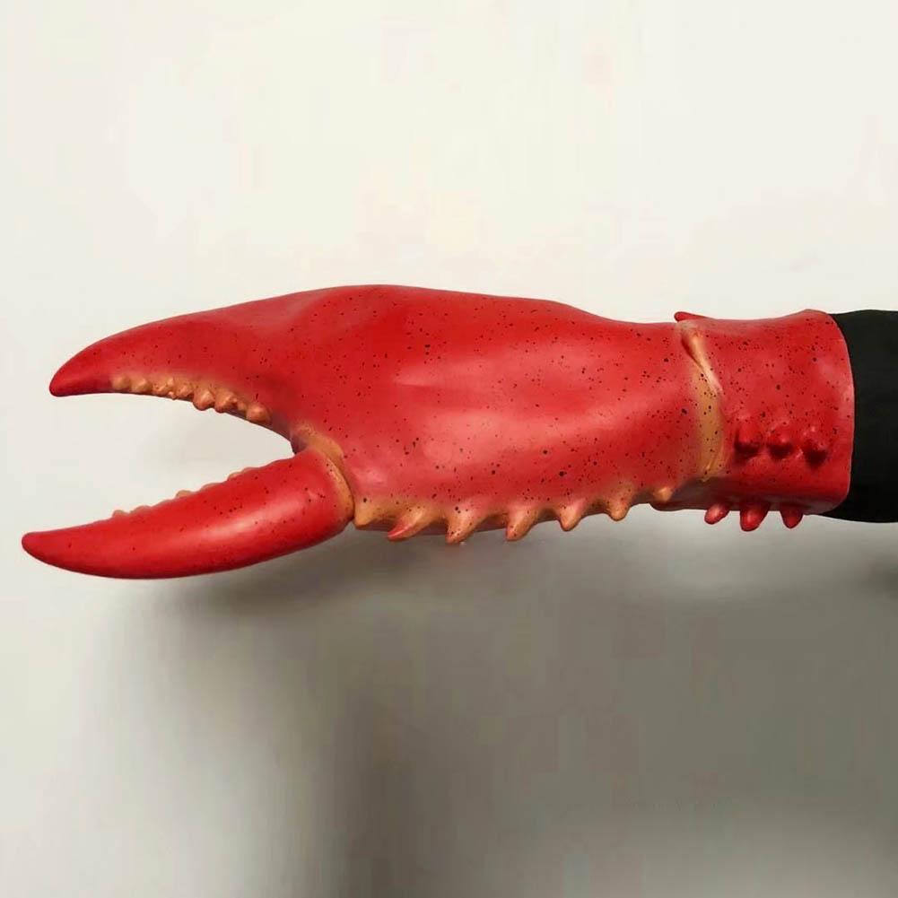 1 Pair Crab Lobster Claws Gloves Cosplay Funny Party Latex Novelty Toy