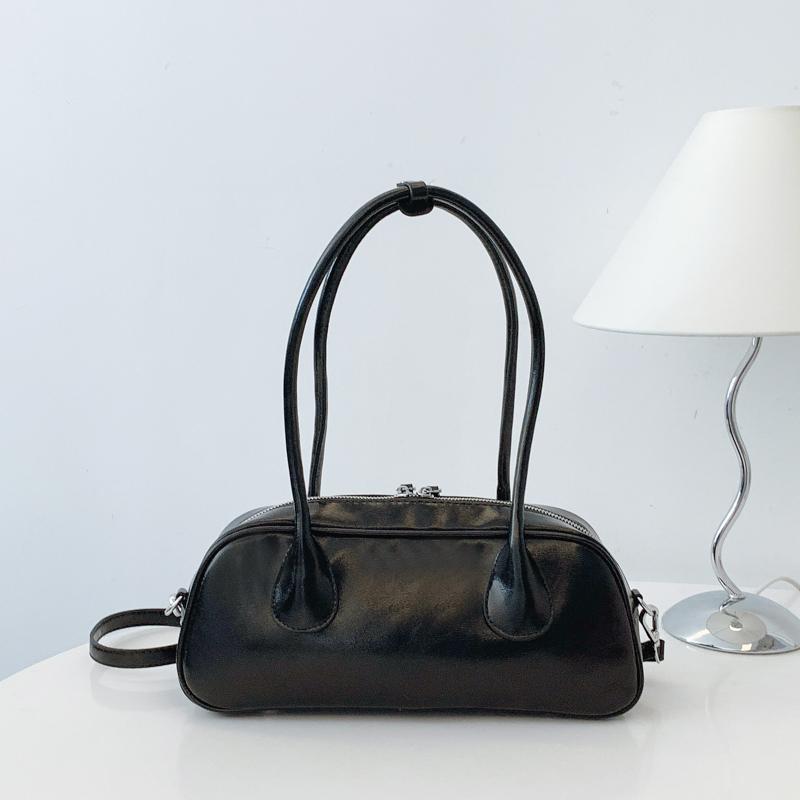 Неоново-зеленая кожаная сумка через плечо для женщин - Модная сумка-багет с отстегивающимся ремешком, Модный ретро-кошелек