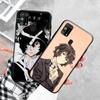 Black Case for Xiaomi Redmi 13C Note 9 iPhone XR 7 8 14 15 11 12 13 X XS Pro Max Samsung A25 S23 S24 FE Ultra Plus Dazai Osamu
