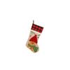Christmas Stockings, Christmas Stocking Deer Santa Snowman Burlap Plaid Xmas Stocking Holiday Christmas Decoration For Family