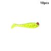 10 шт./лот Рыбалка Мягкая приманка Светящаяся Рыболовная приманка 5 см 1,3 г Искусственная Силиконовая Приманка Червь Морской Воблер Свимбейты Для Окуня Снасти