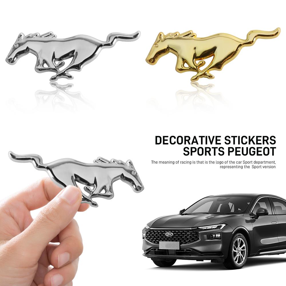 2PCS 3D Metal Car Body Trunk Emblem Sticker Decoration CZSJT4 Accessories Auto Styling For Ford Mustang Focus Kuga Mondeo Max Fusion