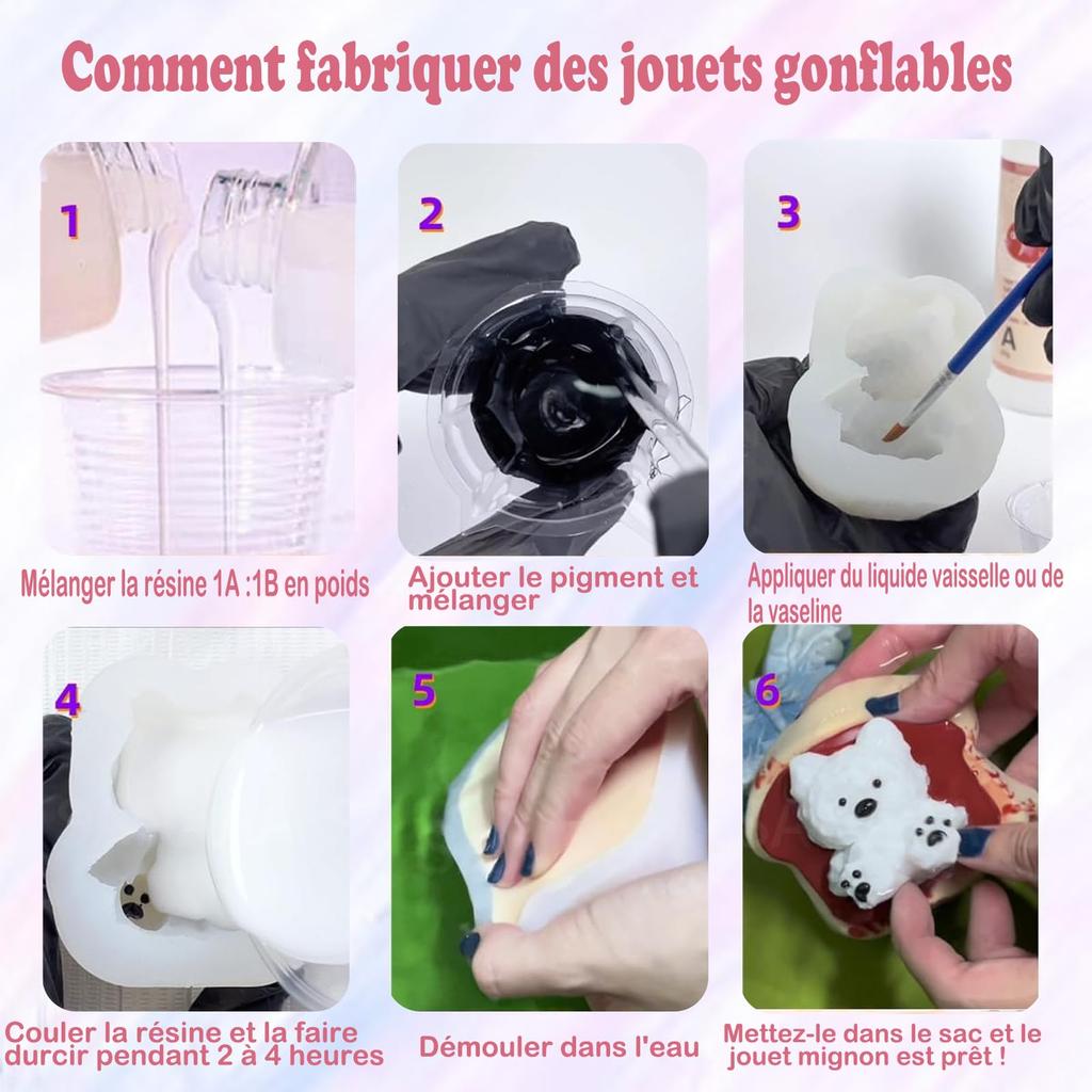 SANAAA Жидкий силикон для сквиши, Набор для изготовления сверхмягкой силиконовой резины, 1:Смесь соотношения 1 AB, Ручная работа DIY, Подарок для снятия стресса, Набор «Кошачий коготь» (250+250г)