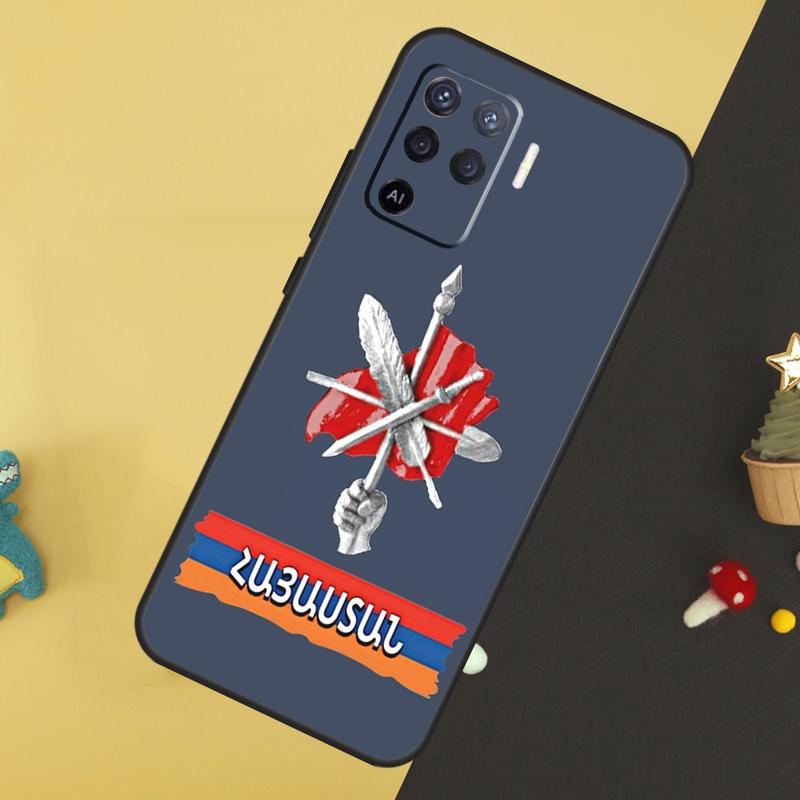 Armenia Armenians Flag For OPPO A9 A5 A53 2020 A52 A72 A96 A76 A16 A54 A74 A94 A58 A78 A98 A15 A79 A17 A57 A77 Case