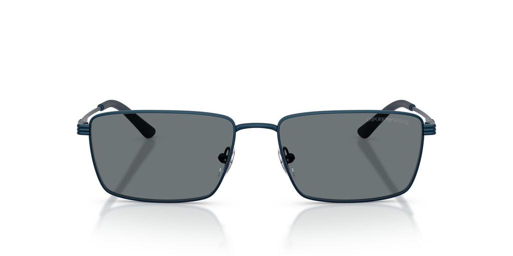 Солнцезащитные очки EMPORIO ARMANI МЕТАЛЛИЧЕСКИЕ СИНИЕ ТЕМНЫЕ 34248057 0EA2169, СИНИЙ, 57 мм,