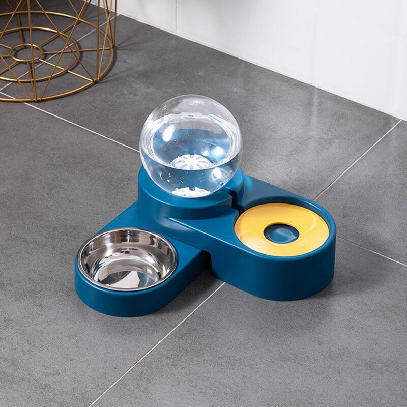 Cat automatic feeder Pet water dispenser Cat food bowl Large capacity water feeder Dog water dispenser Flow feeding