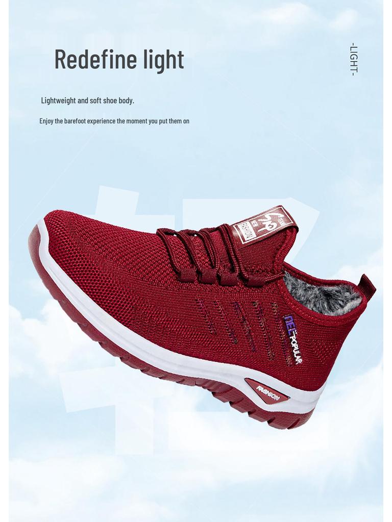 Women's Winter Lace-up Velvet Lined Cotton Boots - Non-slip, Warm, Comfortable