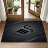 Swansea City Design Crystal Velvet Rug Soft Decorative Mat for Bedroom Entrance