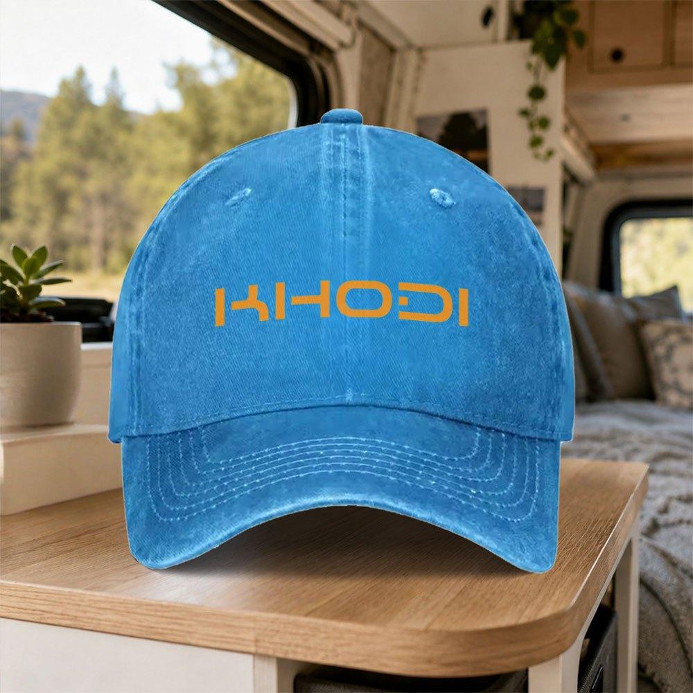 Khodi Vintage Washed Baseball Cap Retro Duckbill Hat Adjustable Unisex Casual Outdoor Daily Wear Party Gift