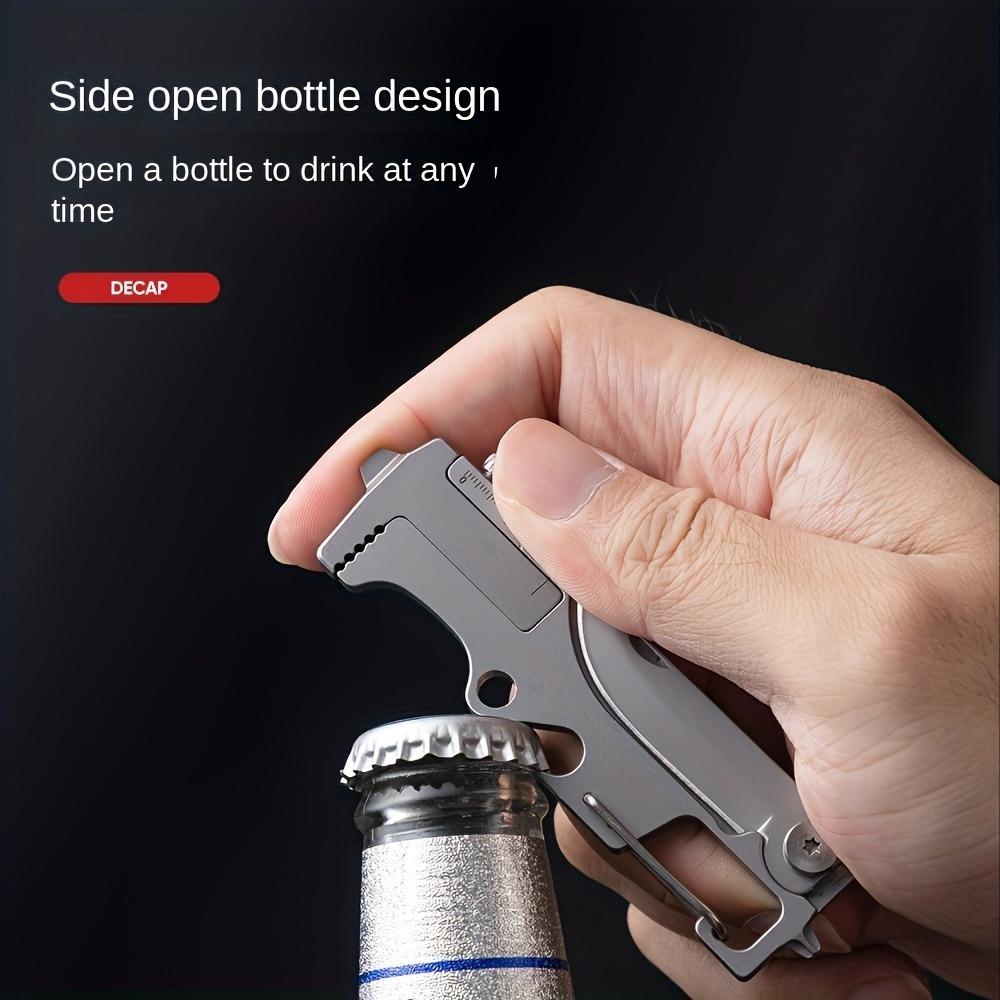 Многофункциональный нож из нержавеющей стали, брелок, открывалка для бутылок, гаджет EDC